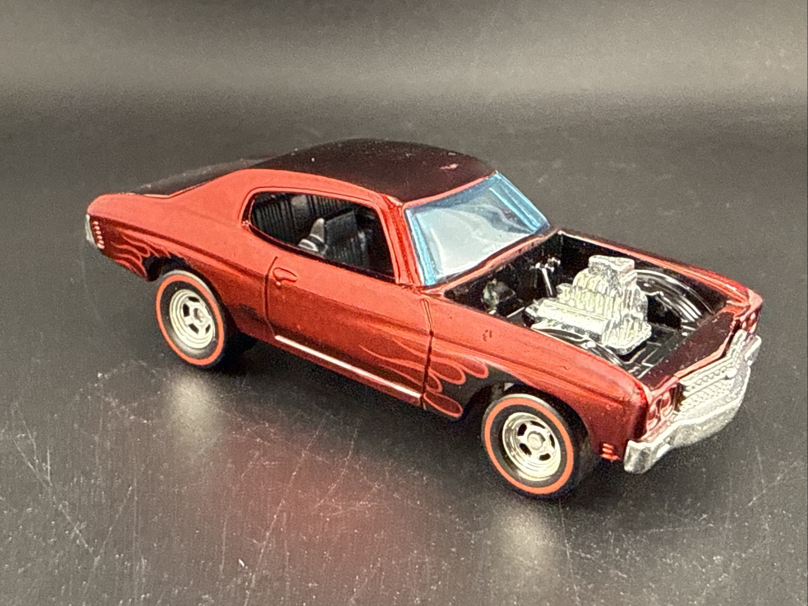 2008 Hot Wheels RED 70 CHEVY CHEVELLE SS CHASE from Classics 30 Cars Set LOOSE