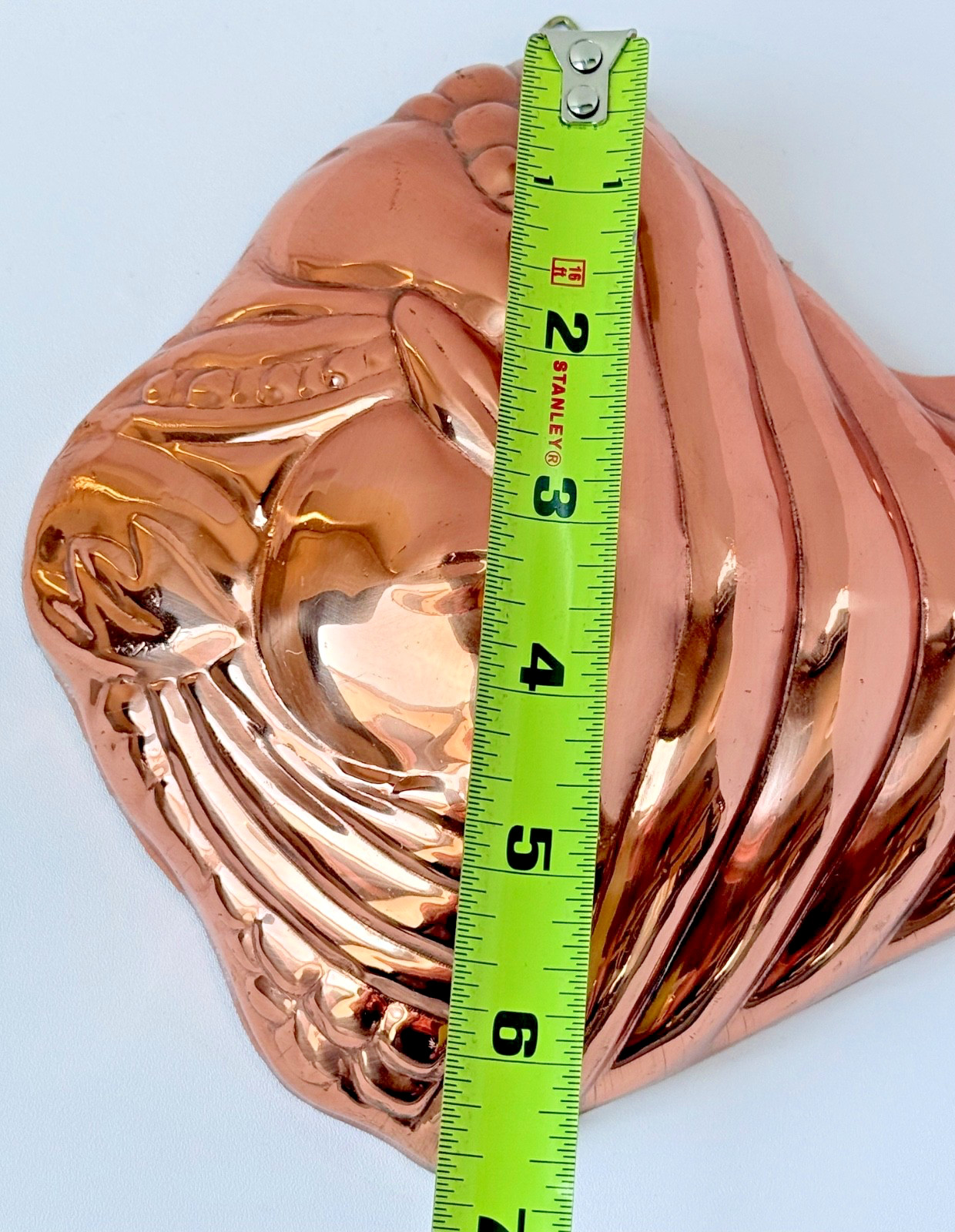 B&M DURO Copper Cornucopia Mold Benjamin & Medwin Wall Hanging Vintage Korea