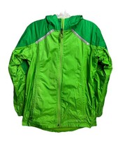 LL Bean Jacket Youth Size 14-16 Trail Model Rain Fleece Lined Hooded 286126