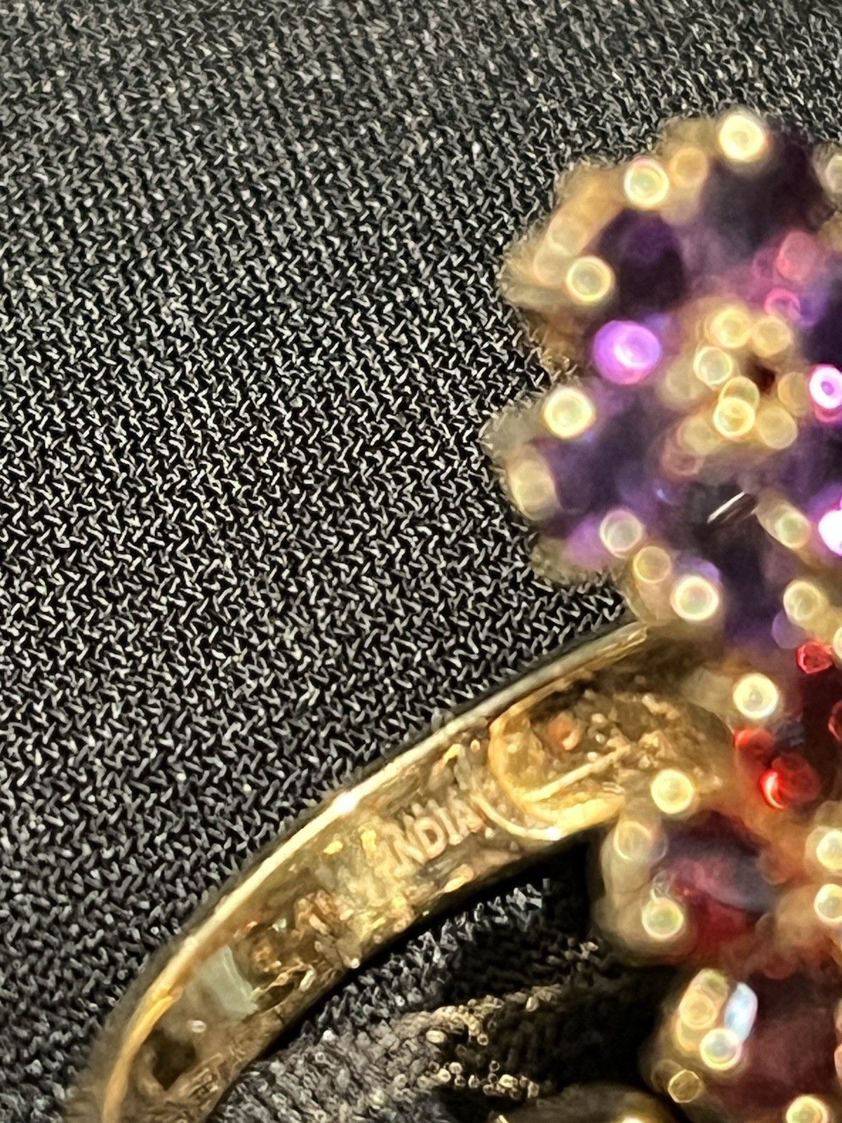 Chuck Clemency Multiple Gemstone Flowers Wrap Sty… - image 6