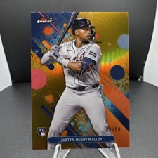 2025 Topps Finest Justyn-Henry Malloy Gold Refractor /50 RC Tigers #32