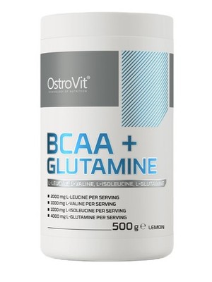 OstroVit BCAA + Glutamine, Lemon - 500g (35,80 EUR/kg)
