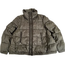 Zara Giubbotto Nero Puffer Donna Taglia Media Cappotto Invernale con Zip e Tasche