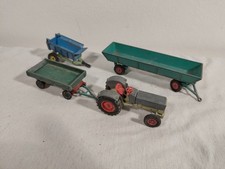 Siku V 287 HANOMAG Trecker, V329 Heuwagen, V225 & V254 Anhänger - Bespielt