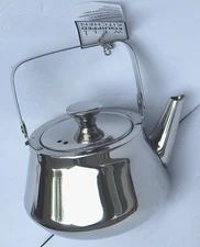 WELL EQUIPPED KITCHEN STAINLESS STEEL KETTLE TEAPOT 1.4 Qt  NEW AUTHENTIC