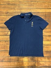 Polo Ralph Lauren Polo Bear Polo Shirt Men  s Size Large Navy Short Sleeve