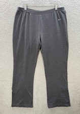 Nike Track Pants Womens Large Gray Joggers Small Swoosh Made In USA 90s Y2K