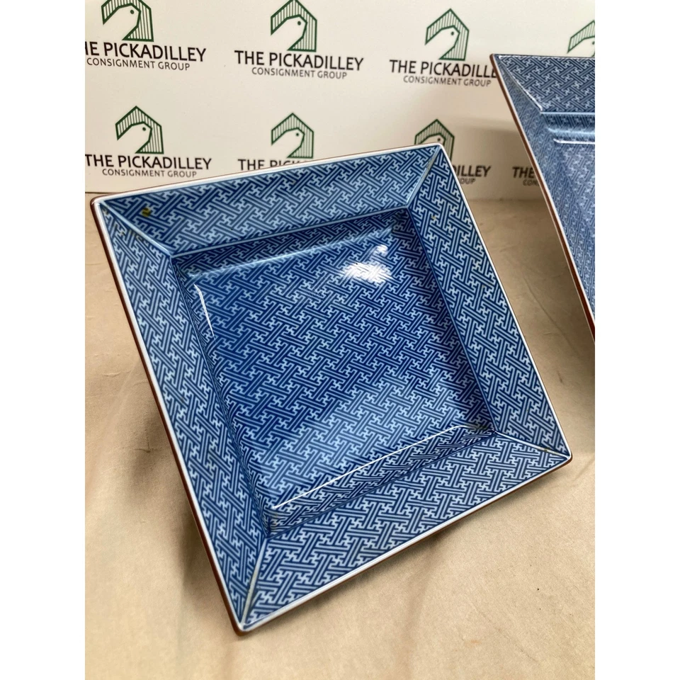 Fitz and Floyd Square Serving Dishes, Set of 3, 1978 FF MCM Pattern - Image 2 of 4