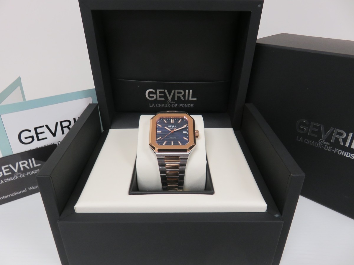Gevril 41303B Men's Grand Concourse 316L Stainless Steel Swiss