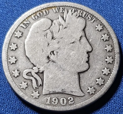 A 1902 O Barber Silver Half Dollar 50C