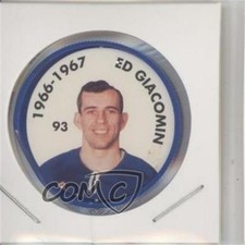 1995-96 Parkhurst 1966-67 Design Coins Ed Giacomin #93 HOF ka7