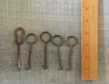 Antique Vintage Shoe Button Hook Lot of 5 hooks