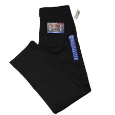 Roundtree & Yorke Pants Mens 34x33 Black Straight Fit Flat Front TravelSmart