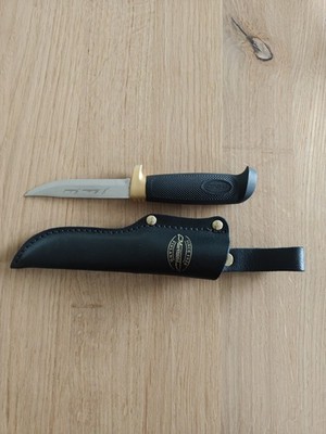 Marttiini Little Condor Messer 9 cm Edelstahlklinge Gummigriff Lederscheide