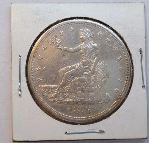 1876 S Silver Trade Dollar, XF, Light Toning, Beautiful Coin