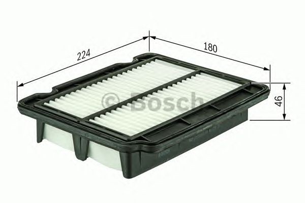 BOSCH Air filter CHEVROLET,DAEWOO F 026 400 043 42386928,96536696,96536697 Engine air filter,Engine filter 42386928,96536696,96536696D,96536697 - Image 12