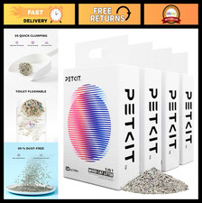 Fast Clumping Cat Litter, Flushable Ultra Absorbent, 100 Natural, Low Dust, 4