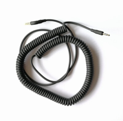 10ft Spring Coiled 3.5mm 1/8''  to 2.5mm Aux Cable Stereo Audio Auxiliary Cord