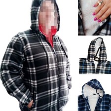 Maglione Uomo Giubbotto Invernale Imbottito PILE Con Pelliccia Felpa Cappuccio