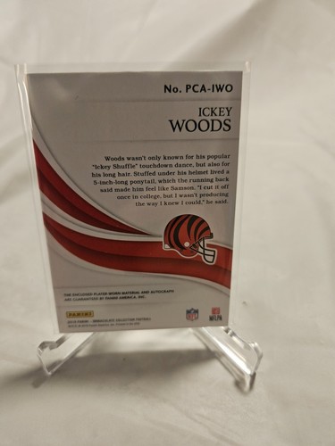 2019 immaculate football Ickey Woods Players Collection 45/99 - Picture 3 of 3