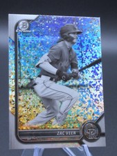 Zac Veen 2022 Bowman Chrome Prospects Black & White Mini Diamond Refractor #165