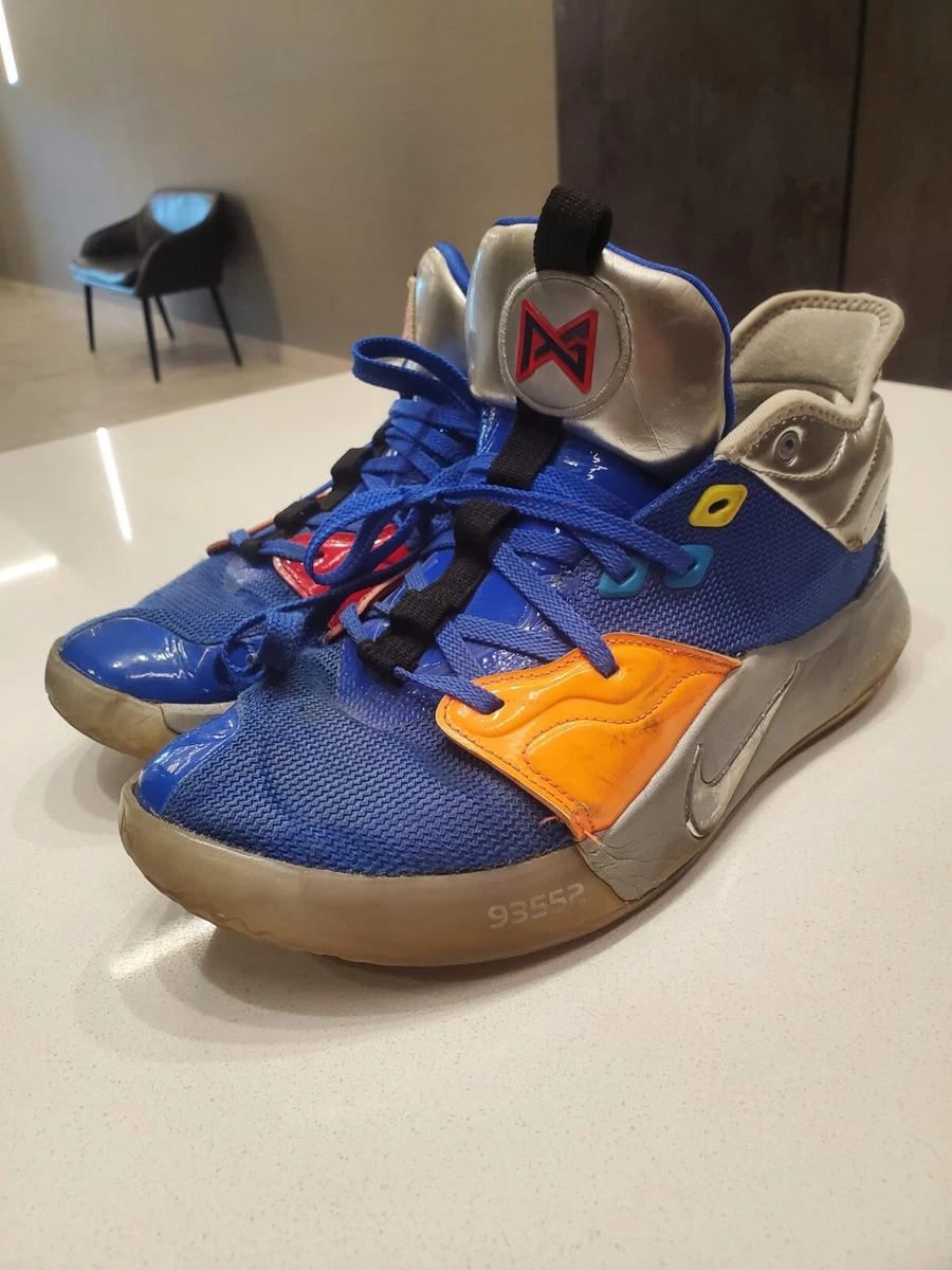 Nike PG 3 NASA Paul George Racer Blue Metallic Silver CI2666 400