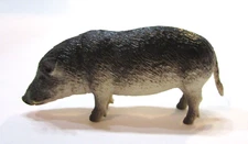 Vintage 1990's 3.25" Long Wild Feral Pig Hog Realistic Hard Plastic Toy Model