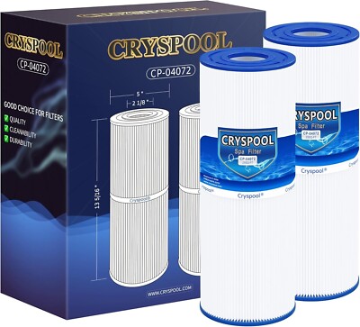 2-pack Cryspool  04072 Filter Compatible with C-4326 Hot Tub Filter, FC-2375,