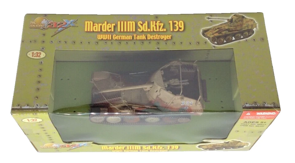 Juguetes del siglo XXI: MARDER IIIM SD.KFZ. 139 Destructor de Tanques Segunda Guerra Mundial Escala 1:32 - Nuevo en Caja Foto 4 de 4