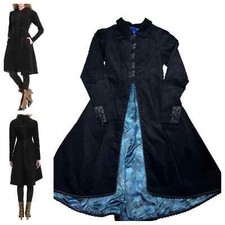 Disney Cinderella Victorian Black Suede Waistcoat Edwardian Steampunk Sz Small