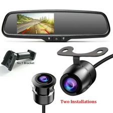 4.3" Car Rear View Monitor 170º CMOS Backup Reverse Camera for Toyota Ford Jeep
