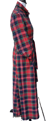 Acogedor Maxi Vestido Cabaña Franelas 8 Nueva Inglaterra Otoño Vacaciones Nuevo Sin Etiquetas Orig. $168. - Imagen 3 de 9