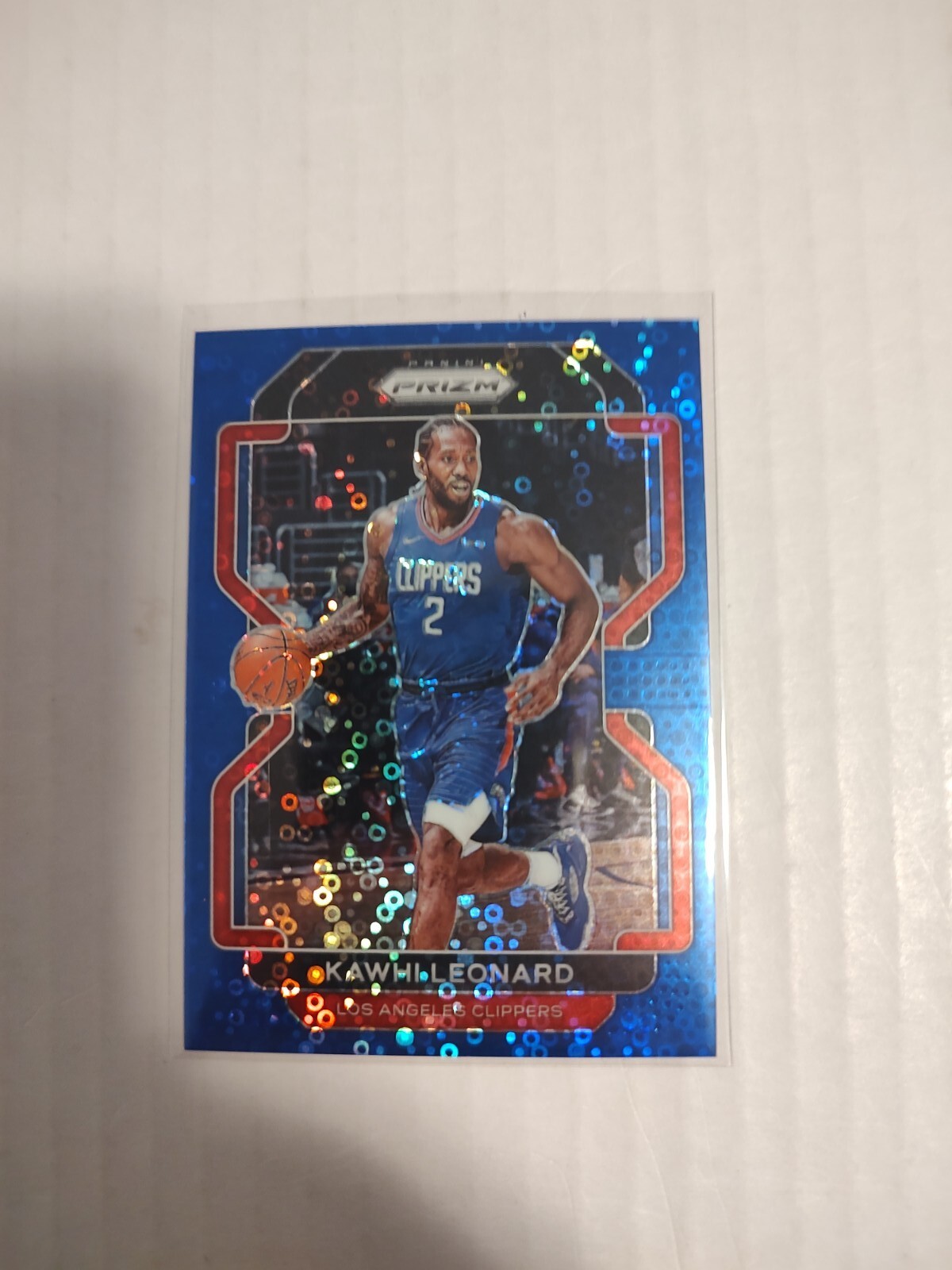 🔥 2021-22 Panini Prizm Kawhi Leonard Fast Break Blue Disco /150 🔥 (PWE)