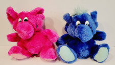 Vintage Kodak Kolorkins Plush Toy Focus Rewind Blue And Pink 9"