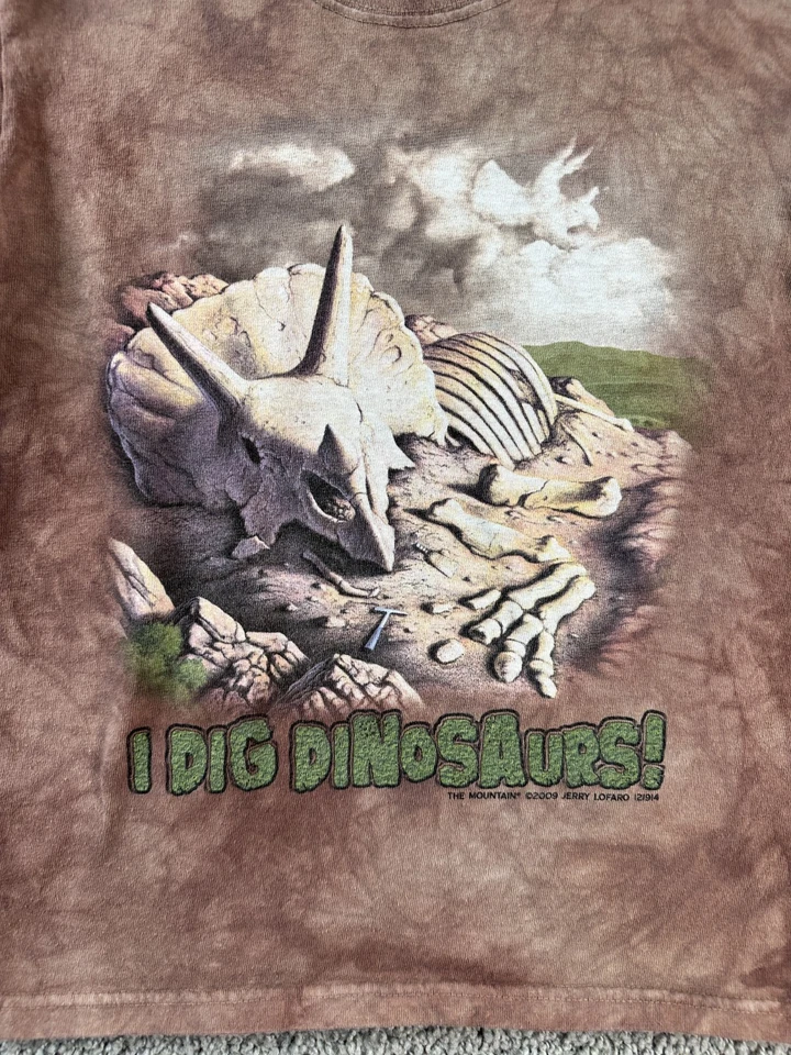 Camisa The Mountain Dinosaur Discovery Museum Niños M Marrón Triceratops Niños DEFECTUOSA Foto 3 de 4