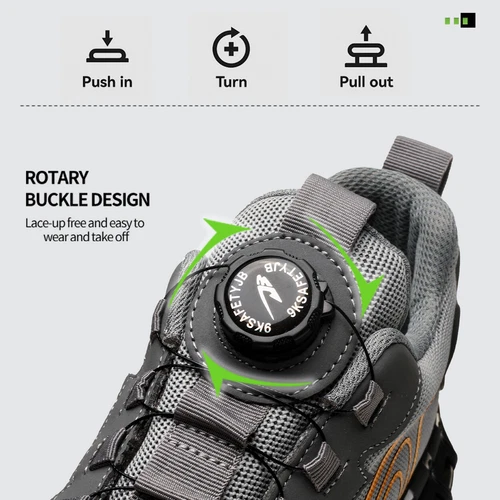 Indestructible Safety Work Shoes Steel Toe Breathable Work Boots Mens' Sneakers - Bild 8 von 26