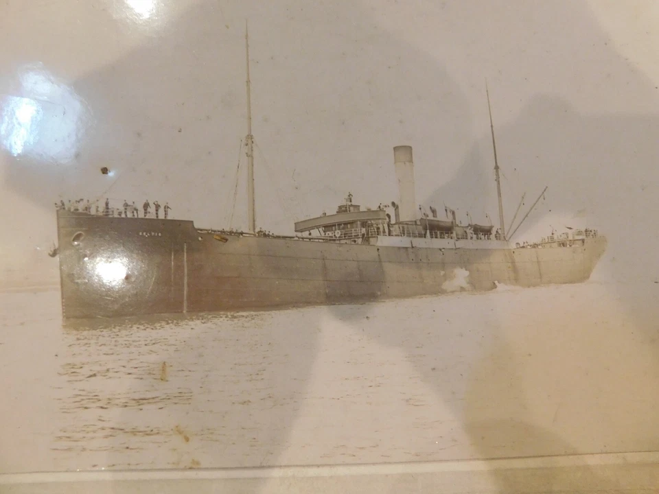 372 USN Spanish American War Ship USS Celtic Photo Built 1891 Ireland Used WWI - Imagem 2 de 4