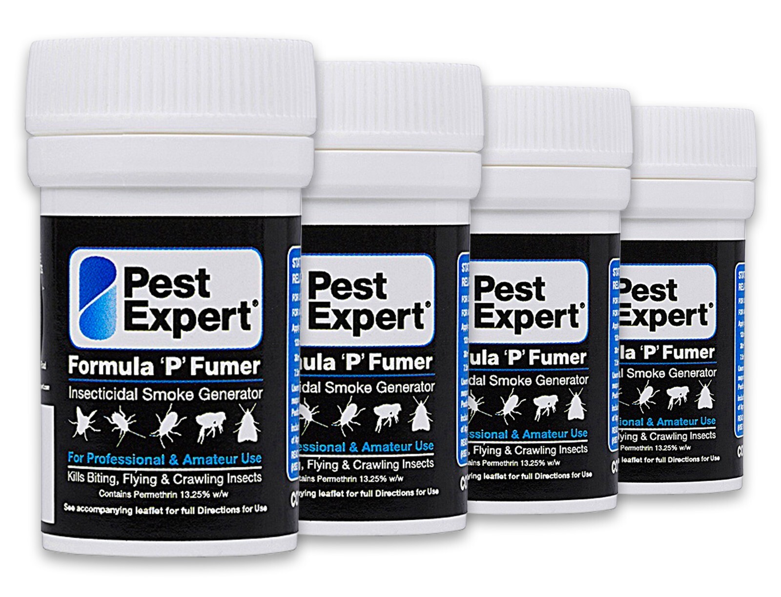 Pest Expert® Flea Bombs 4 x Cat Dog Smoke Fumer - Maximum Strength 3.5g