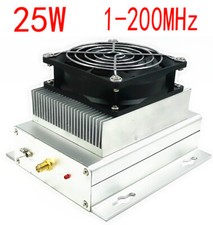 25W RF power amplifier 1-200MHz broadband high power gain 32-35dB