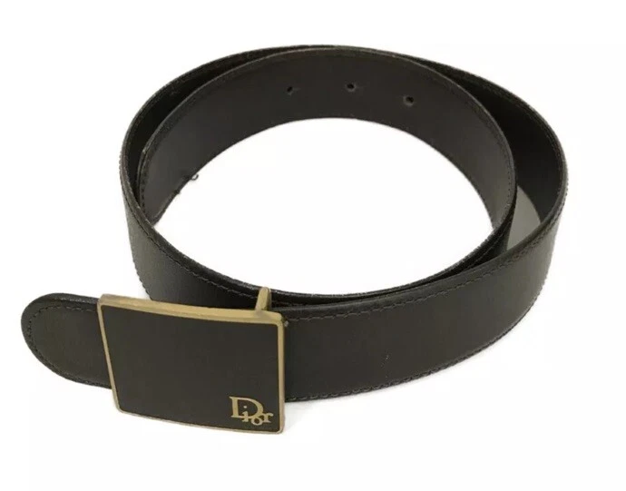 Christian Dior Logo Leather 65cm Women's Belt