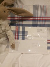 THE  Little  WHITE COMPANY Yarn Dyed Cotbed  Duvet Set New Rrp £47