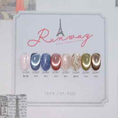 From the Nail Runway Nagellack 10g 8 Farben Magnet Glitzer Gel K-Beauty