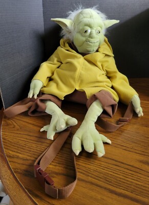 Disney Parks Star Wars Yoda Backpack Buddies Plush 24” Walt Disney