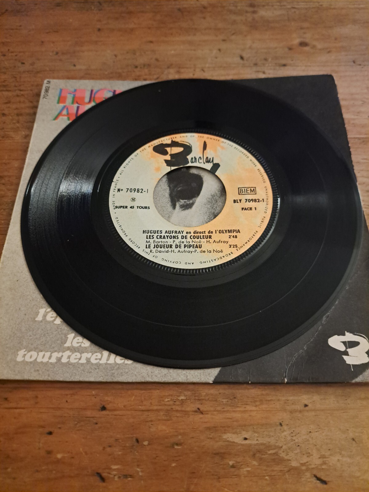 Hugues Aufray Les Crayons De Couleur EP 45t Vg+ eBay