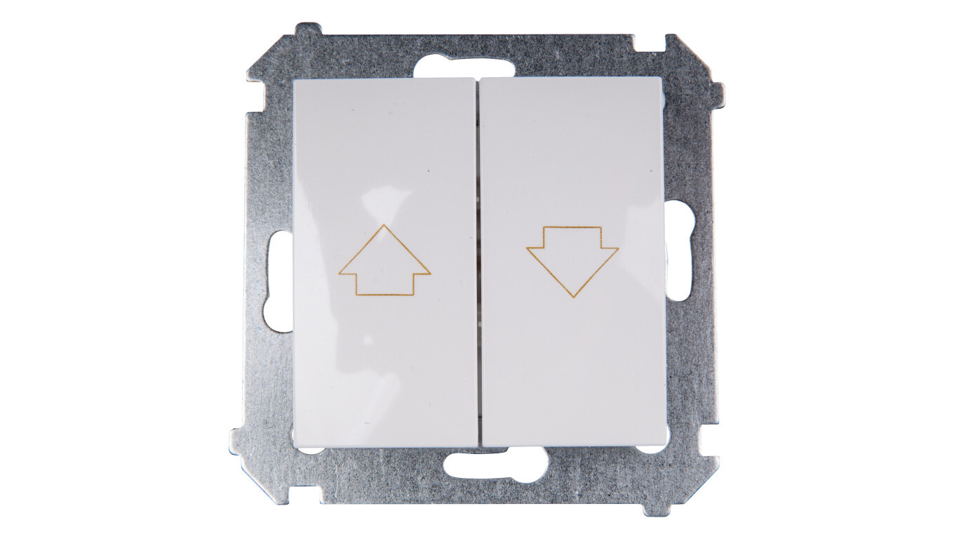 Simon 54 White blind button DZP1W.01/11 /T2UK