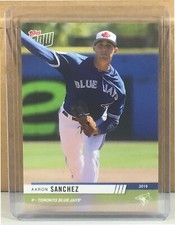 2019 TOPPS NOW ROAD TO OPENING DAY #OD-71 AARON SANCHEZ BLUE JAYS PRINT RUN 451