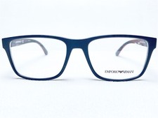 NEW Emporio Armani EA3103 5042 Mens Black Rectangle Eyeglasses Frames 53/17 140