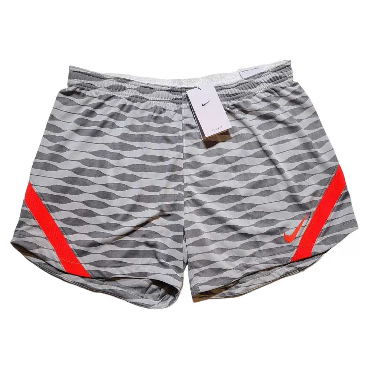 Nike Womens Soccer Shorts Size XL Gray White Neon Orange NWT eBay