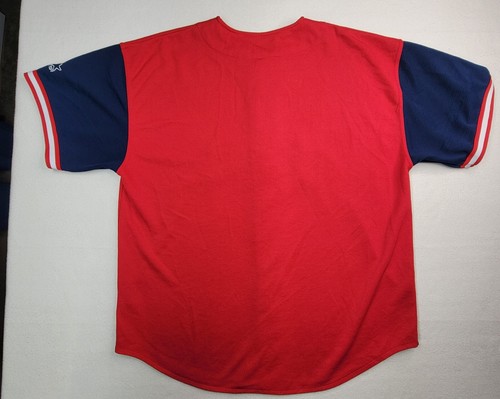 Vintage Starter Cleveland Indians Jersey Mens 2XL Buttons Guardians Limited Use - Picture 10 of 10