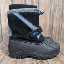 Totes Kids Snowboots Jett Black Youth Size 5M Winter Removable Liner Waterproof